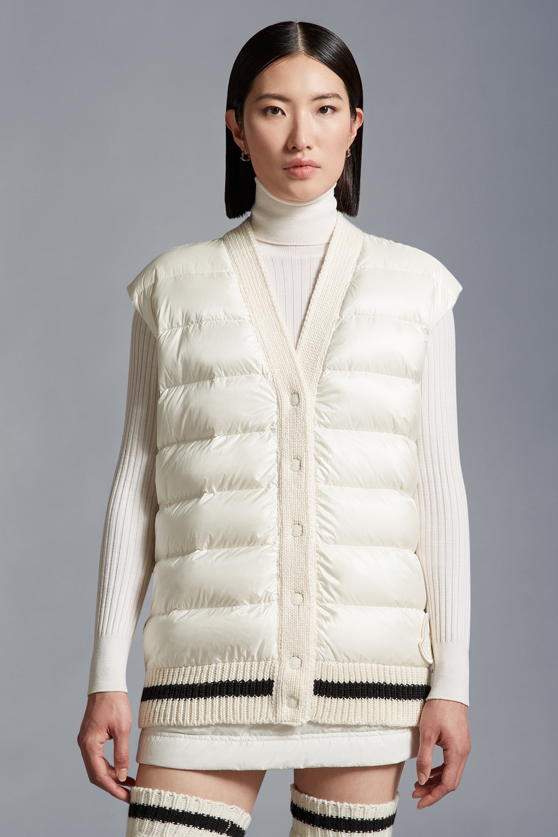 Padded Wool Vest - 3