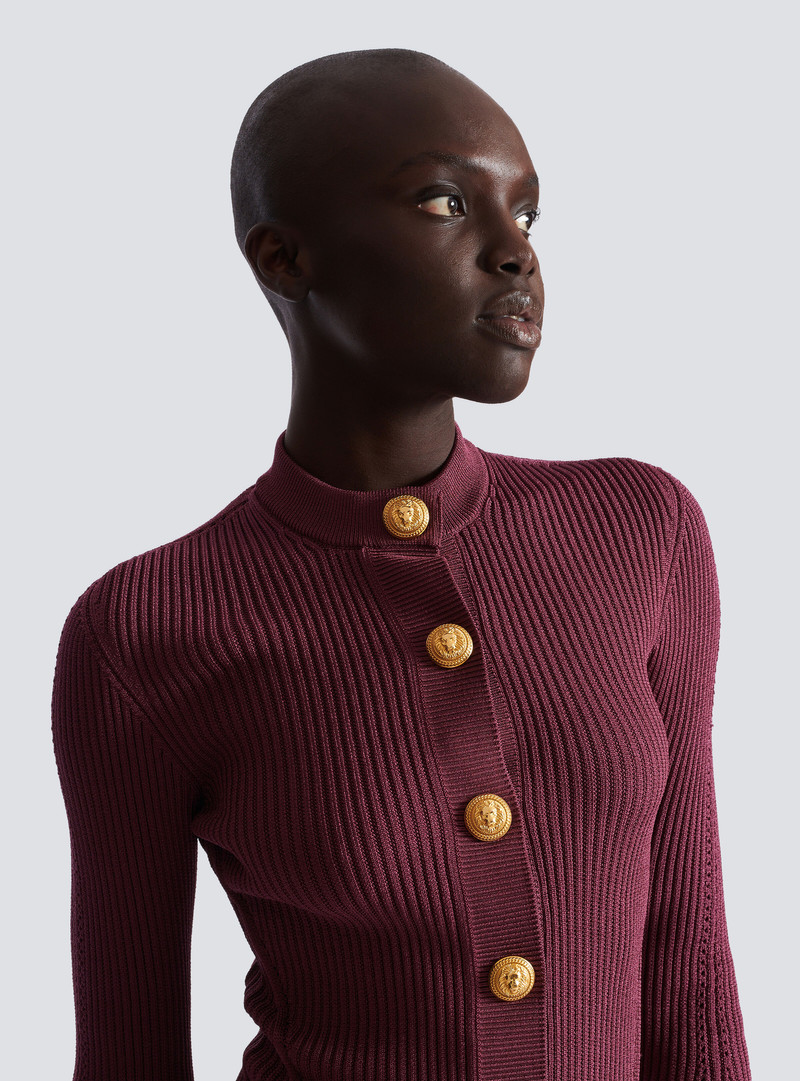 Fine knit cardigan with buttons 7