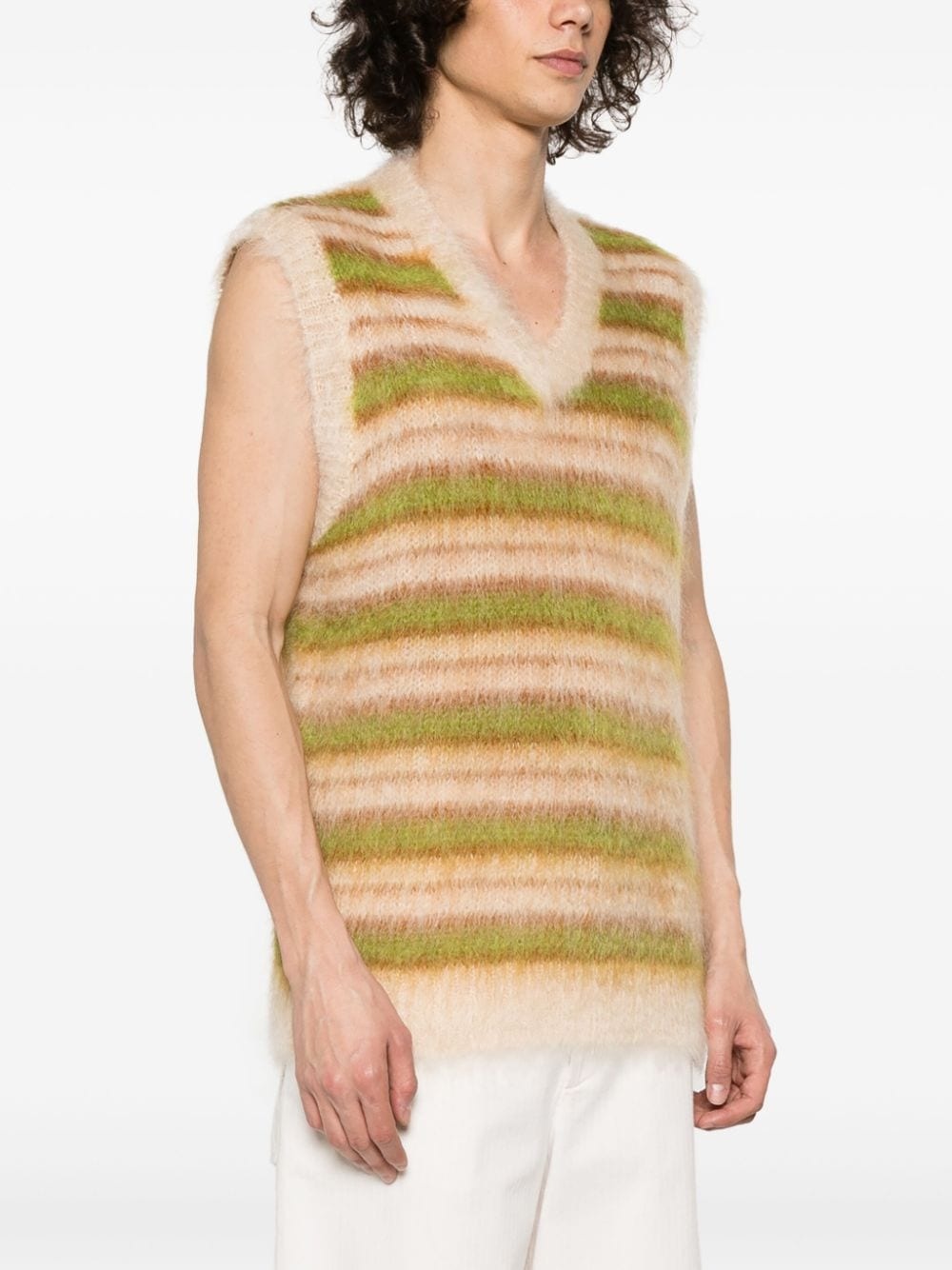 V-neck striped vest - 3