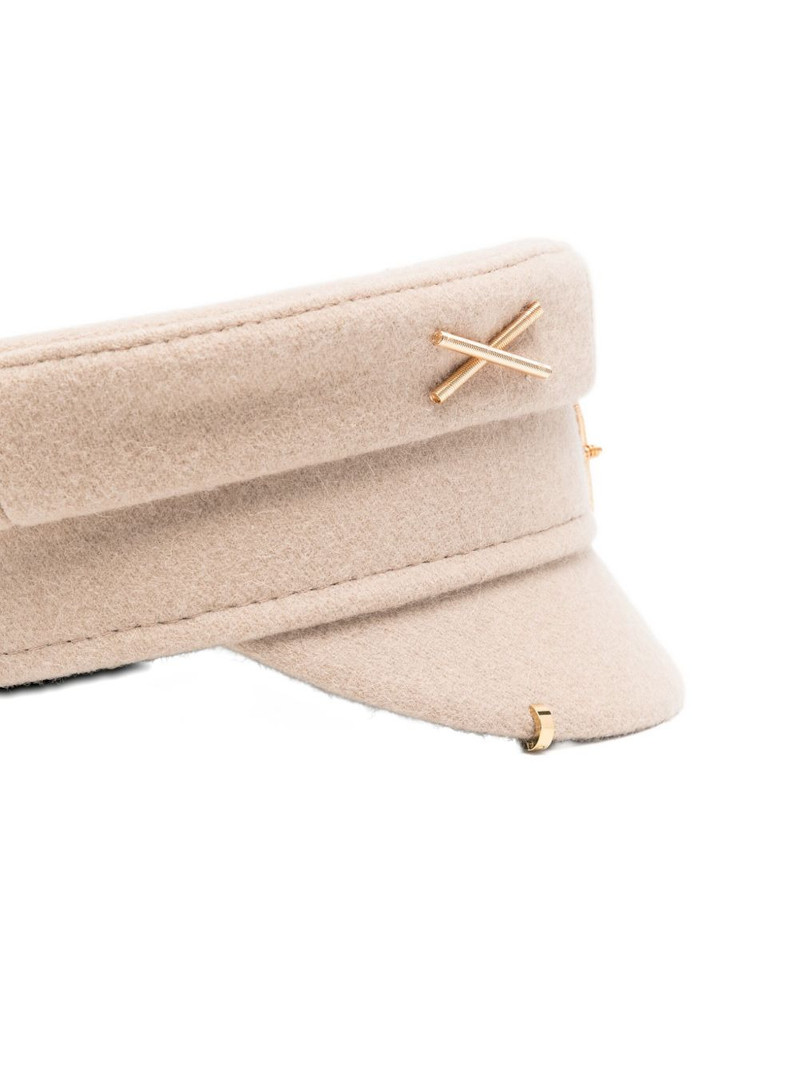 RUSLAN BAGINSKIY gold-logo cross-detail hat outlook