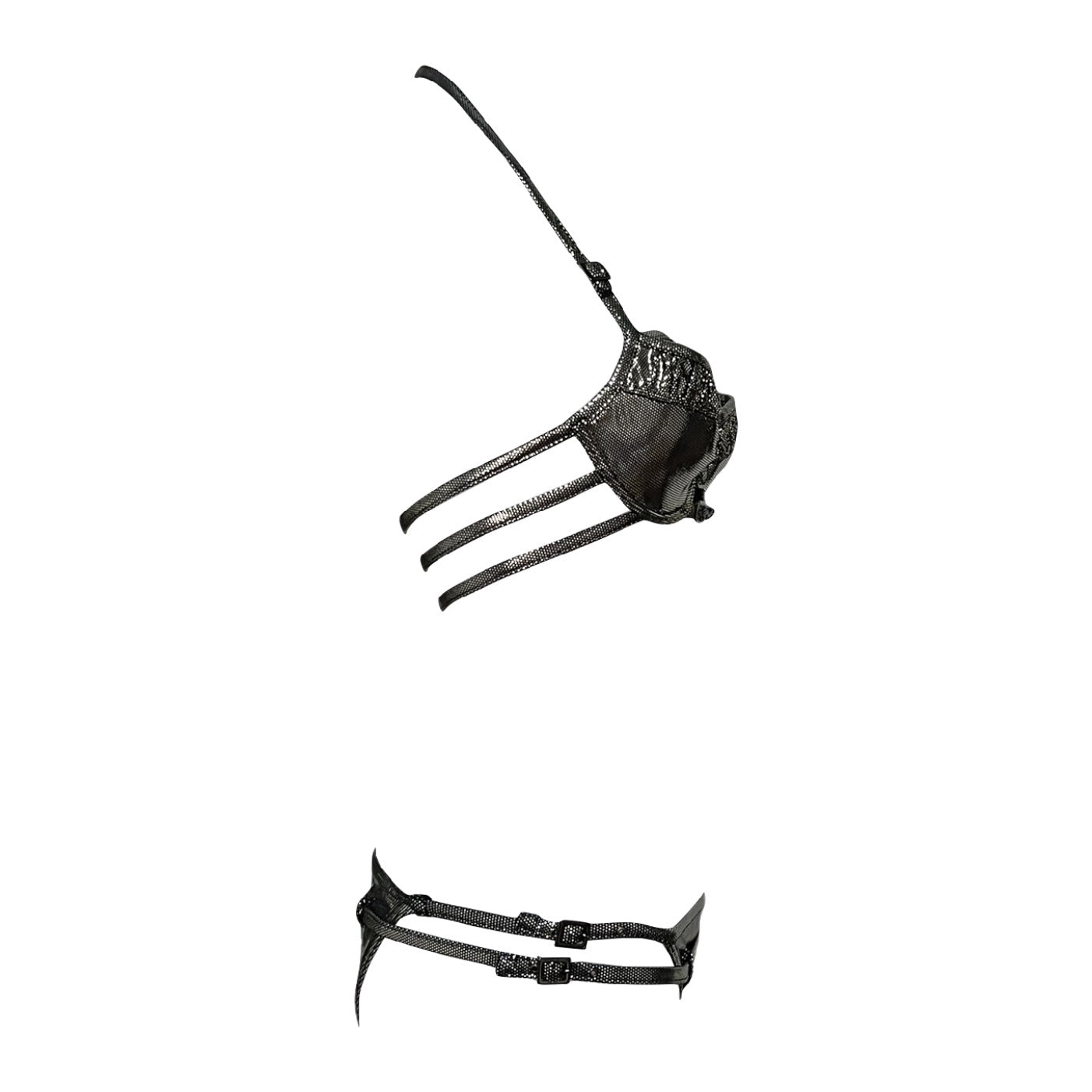 CHRISTIAN DIOR Spring Summer 2003 Strap Metallic Bikini - 3