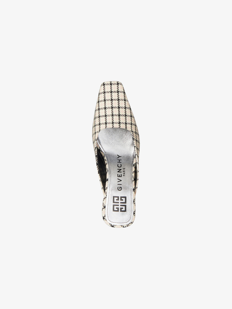 Mules in wool with geometrical heels 5