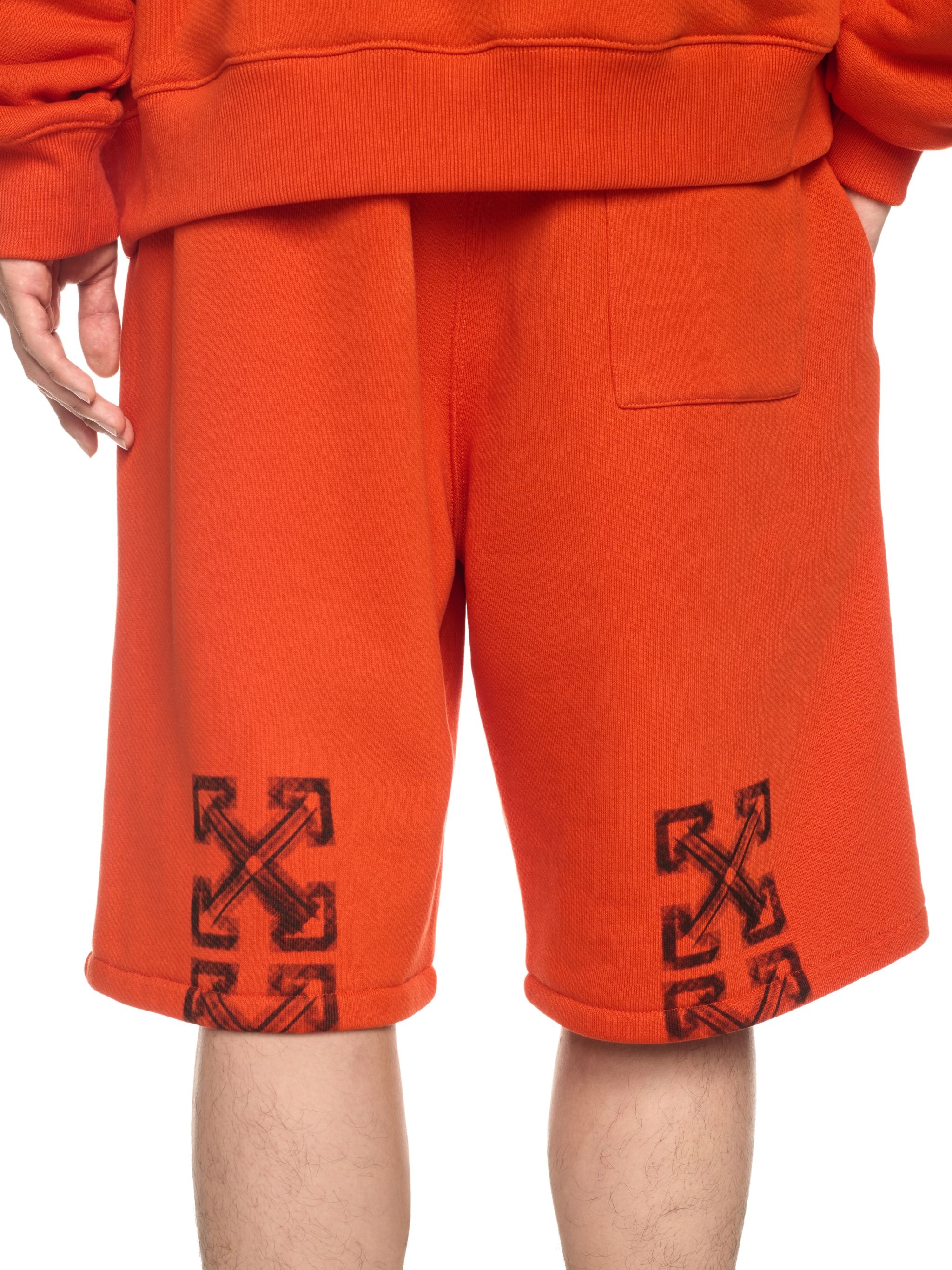 Orange Vibe Arrow Sweat Shorts - 5