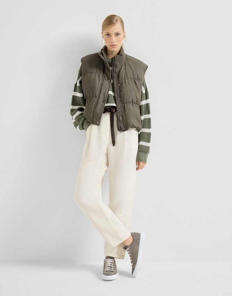 Brunello Cucinelli Suede snealers with precious loop outlook
