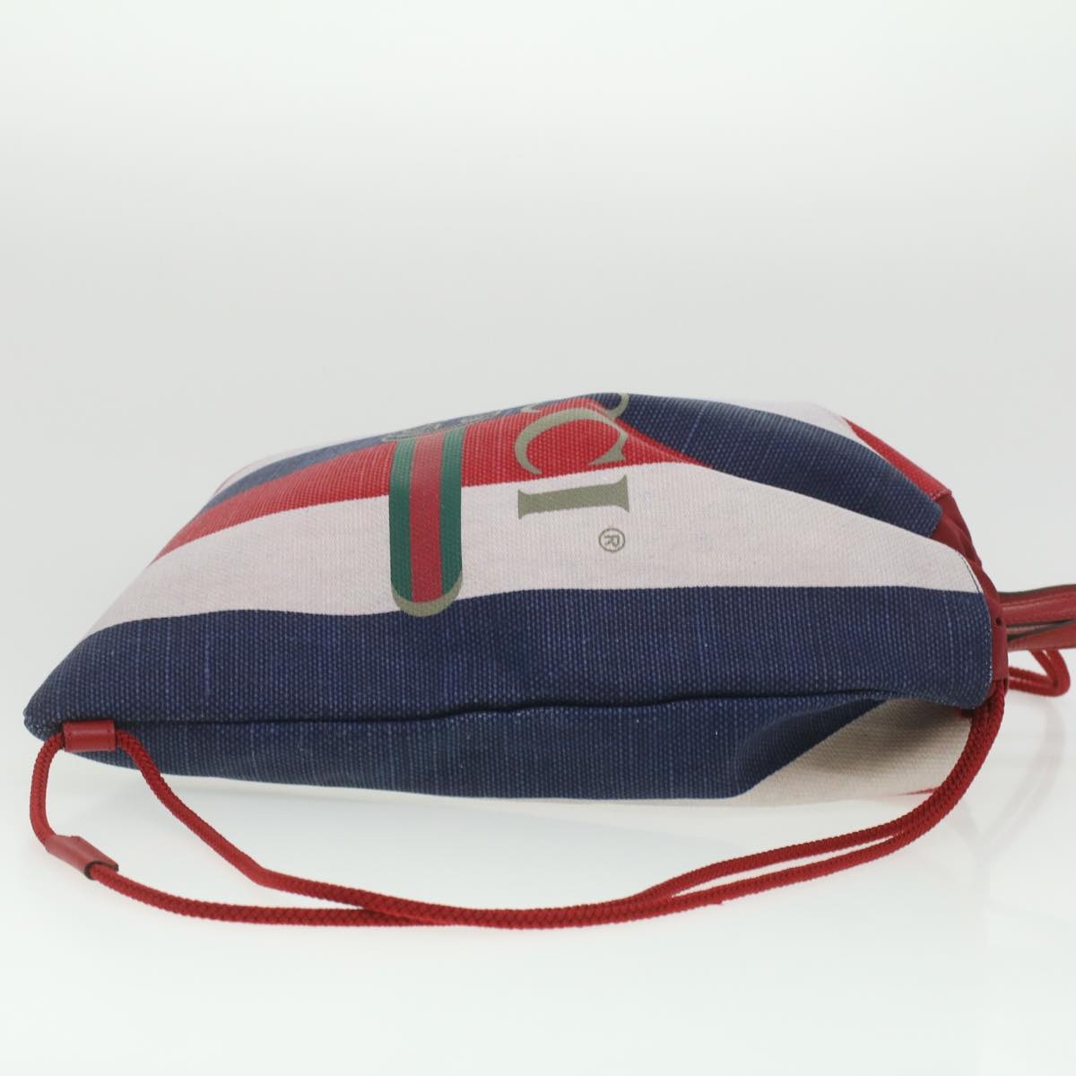 GUCCI Web Sherry Line Backpack Canvas Tricolor Red Blue Green - 4