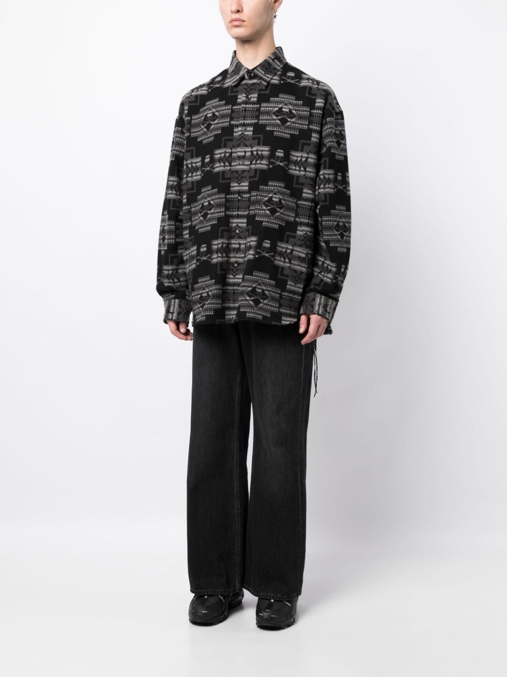 Chimayo jacquard cotton shirt - 3