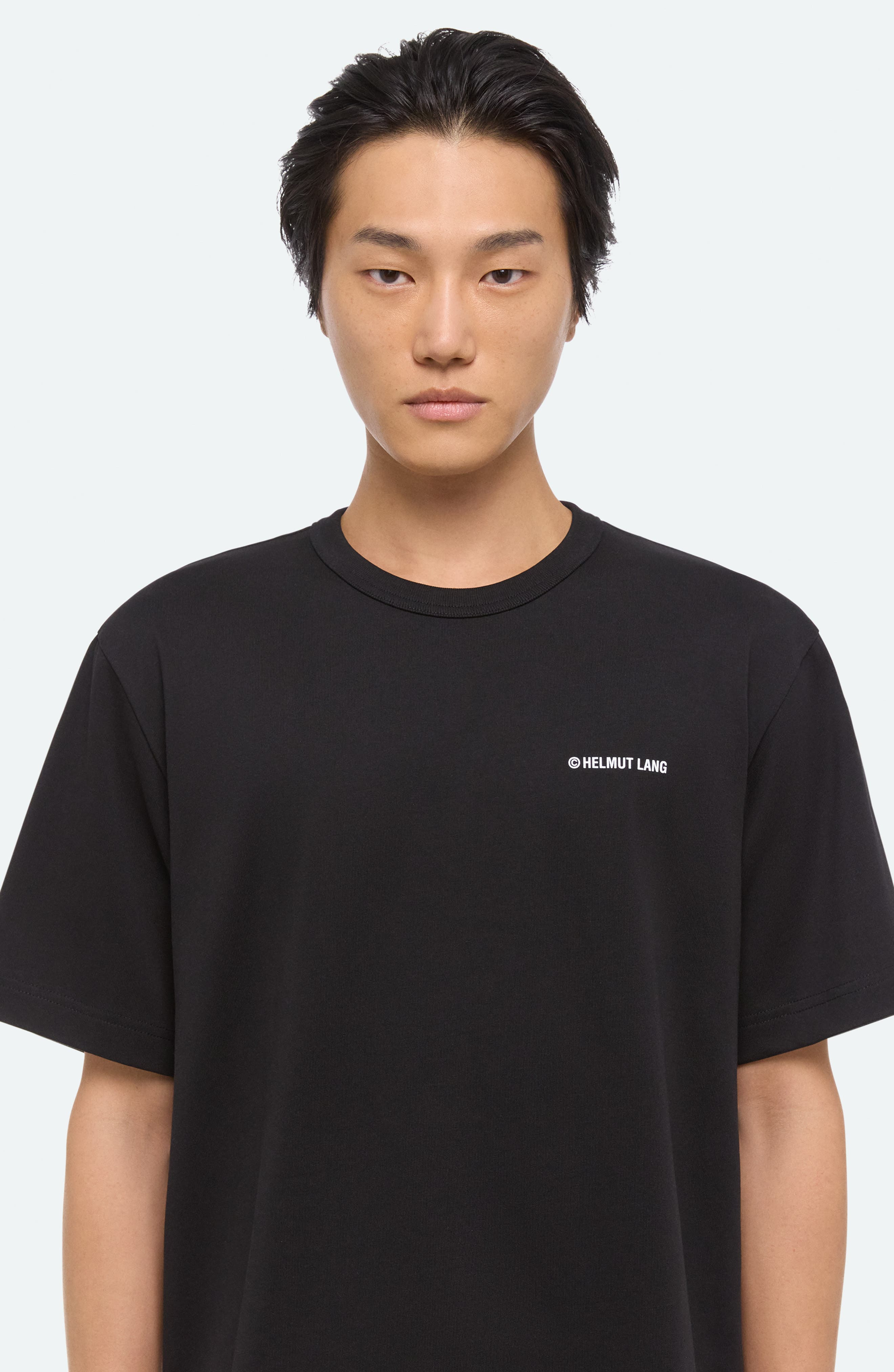 Helmut Lang Plastic Logo Cotton Graphic T-Shirt in Black at Nordstrom - 4