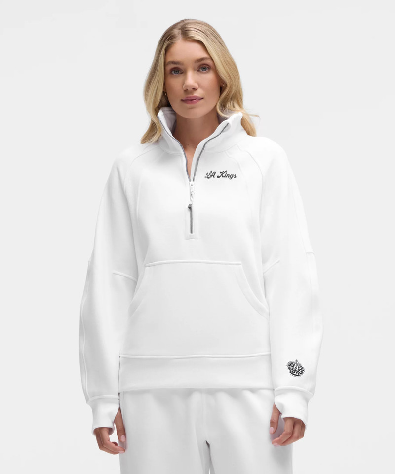 Scuba Oversized Funnel-Neck Half Zip Long *Los Angeles Kings 1