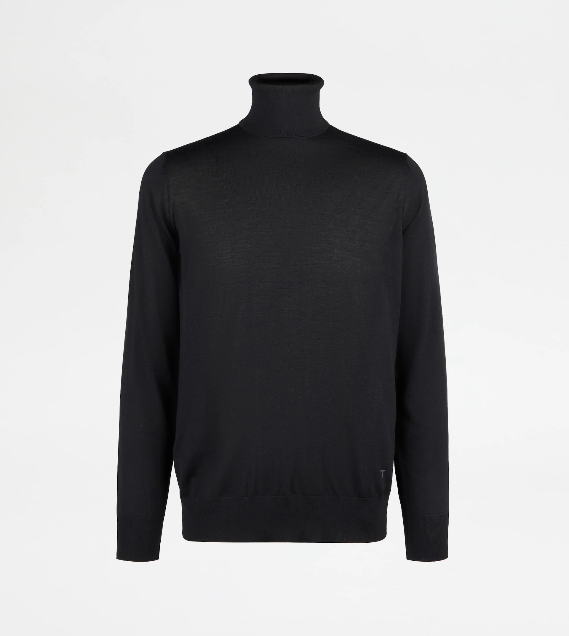 TURTLENECK IN T15 WOOL - BLACK - 1