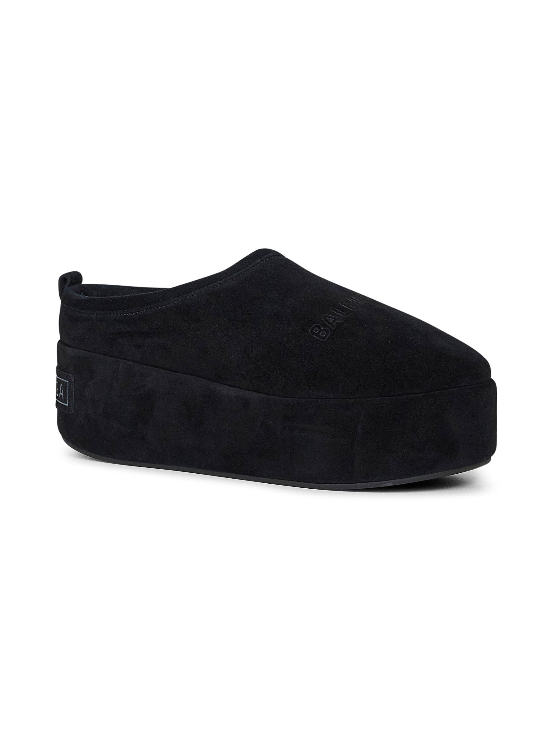 Black Alaska Soft platform mules - 2