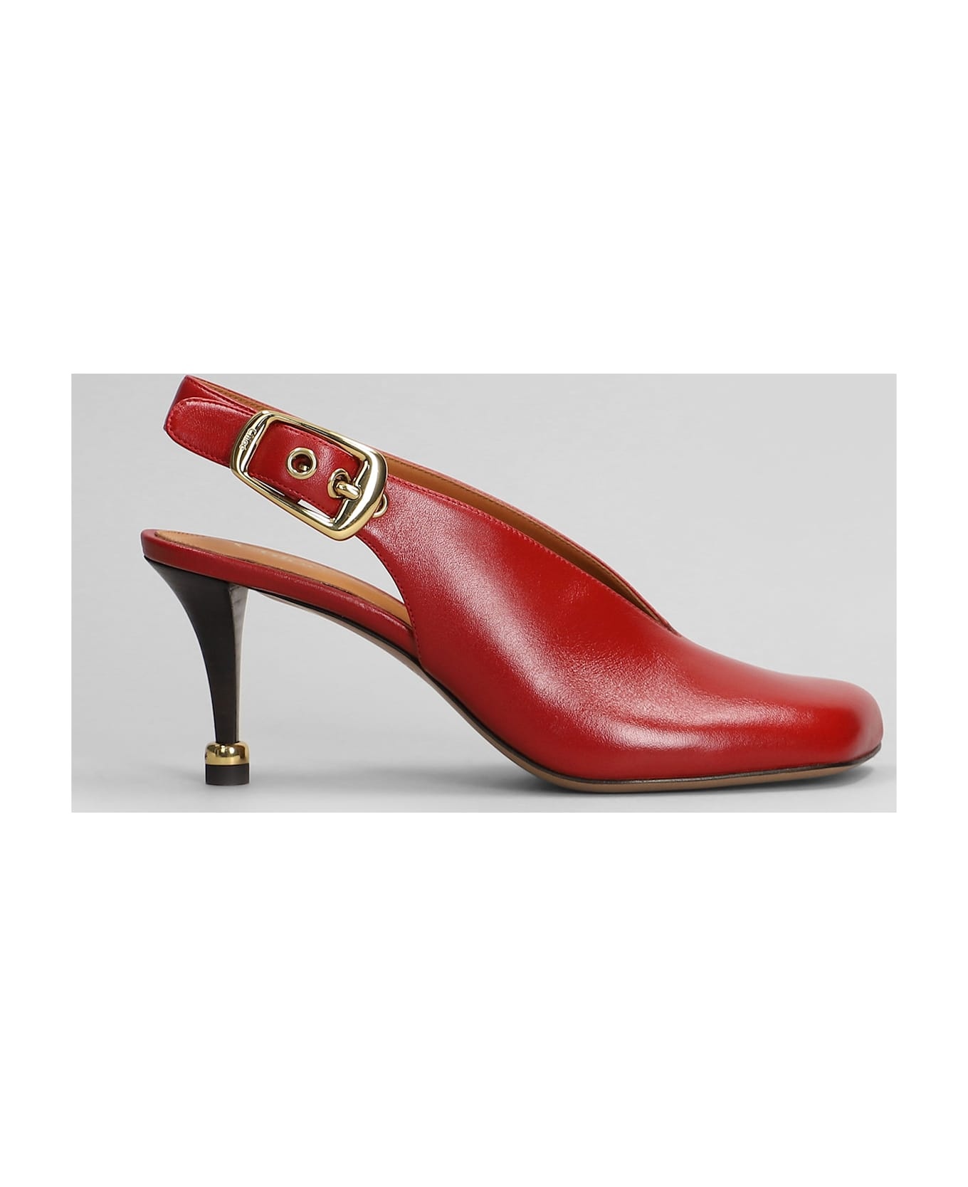 Chloé Andrea Pumps In Red Leather | italist | REVERSIBLE
