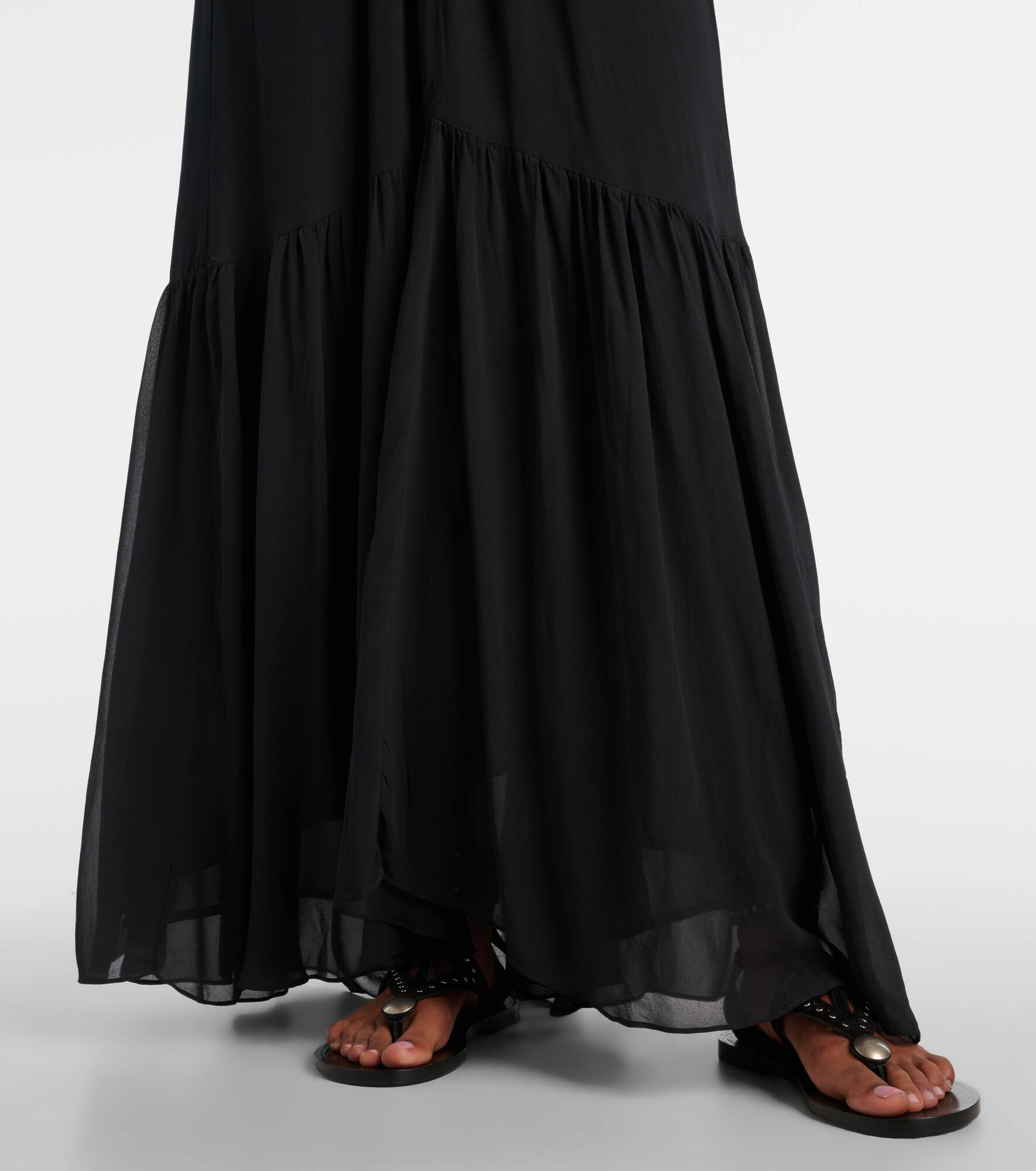 Briane shirred maxi dress - 6