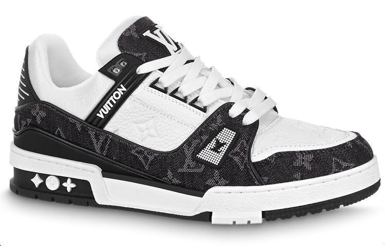 (WMNS) LOUIS VUITTON LV Trainer Sneaker 'Black Mesh Monogram with White ' 1AC2A5 - 2