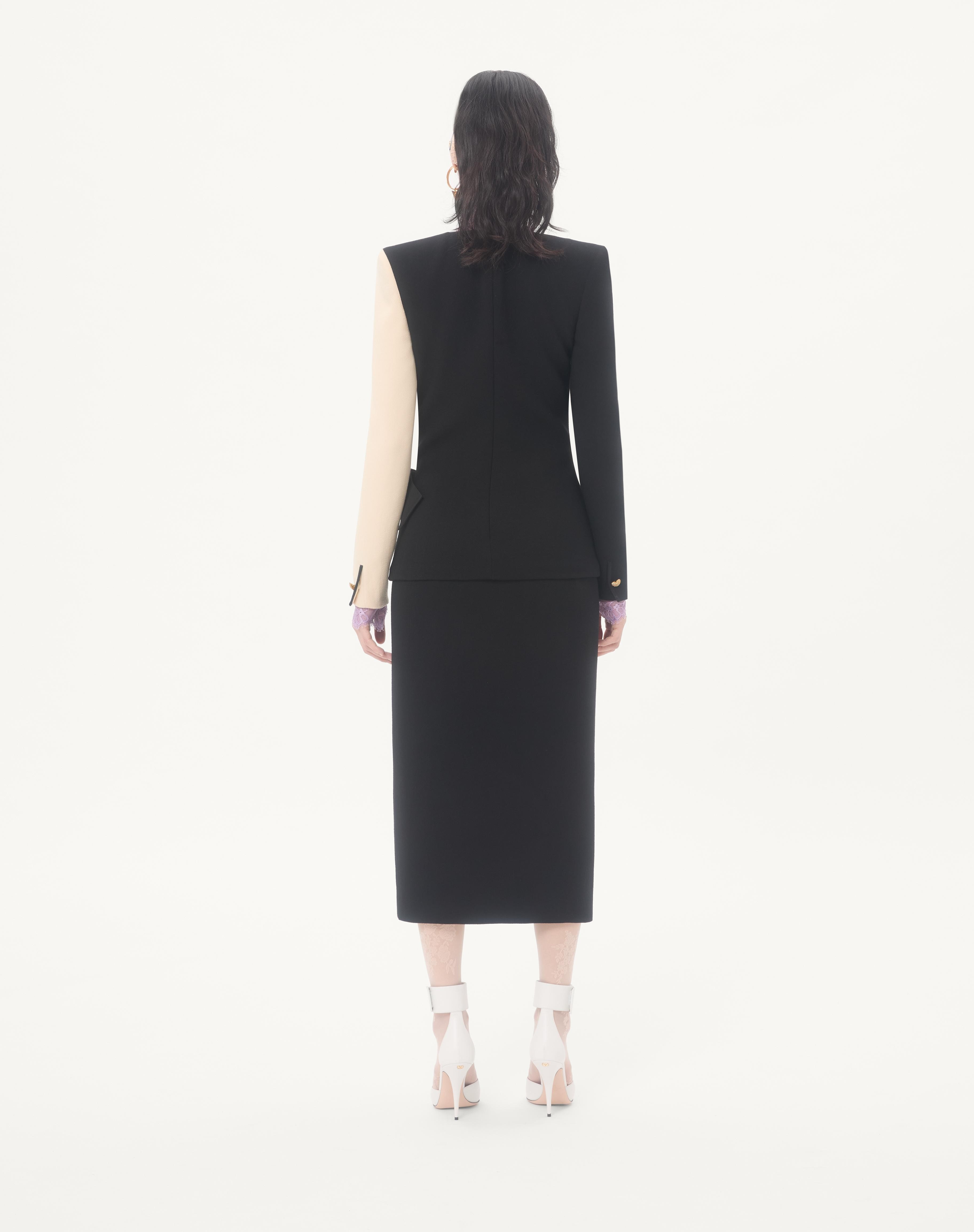 WOOL CREPE MIDI DRESS - 6