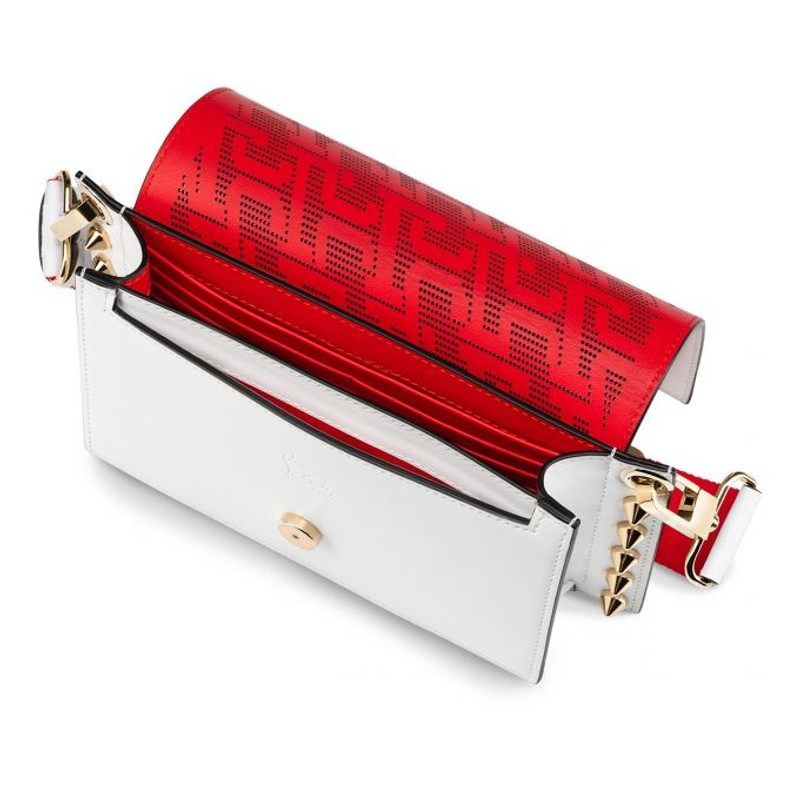 Christian Louboutin Wallstrap BIANCO/BIANCO/BIANCO-RED/GOLD outlook