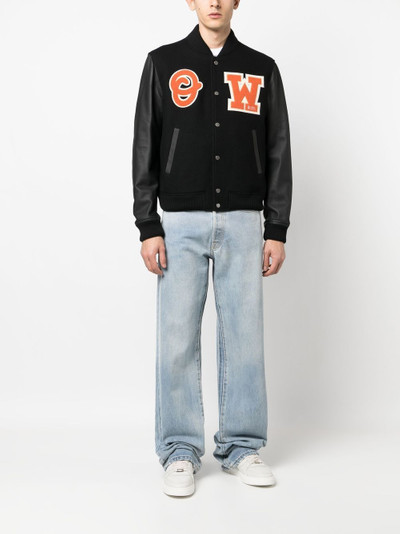 Off-White patchwork varsity jacket outlook