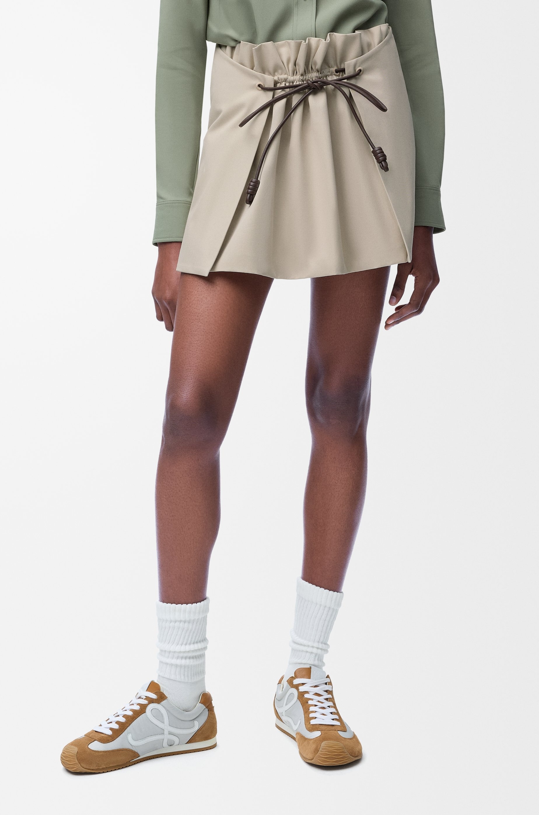 Loewe Mini skirt in cotton and silk | REVERSIBLE