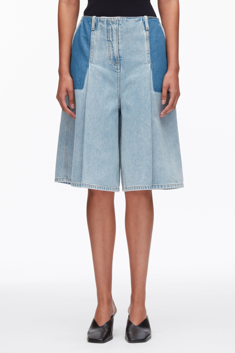 Ghost Patch Lightweight Denim Bermuda Shorts 3