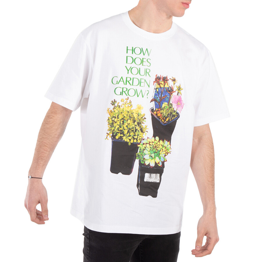 JW Anderson Flower Pot-Print Cotton T-Shirt - 2