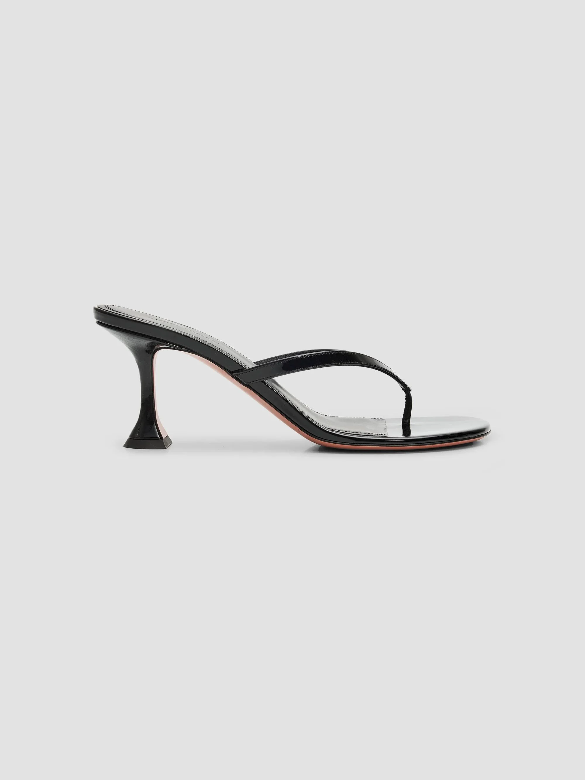 Women's Juliette 70MM Thong Sandals - Black Patent - 1