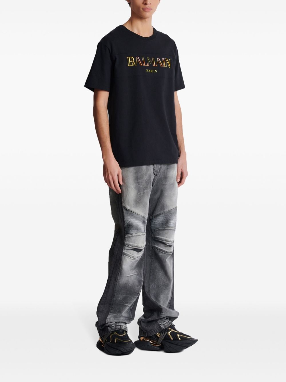 Vintage Balmain embroidered T-shirt - 3