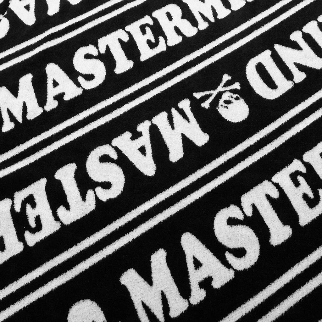 MASTERMIND JAPAN 2 COLOR VELOUR T-SHIRT - BLACK X WHITE - 4