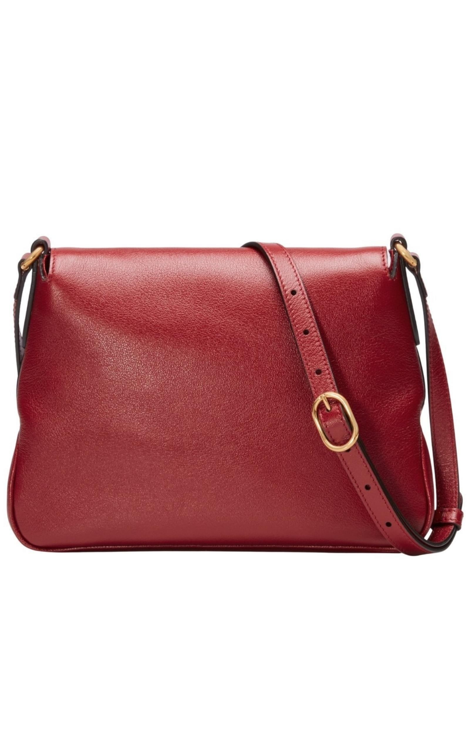 Small Messenger with Double GG Bag in Red - 3