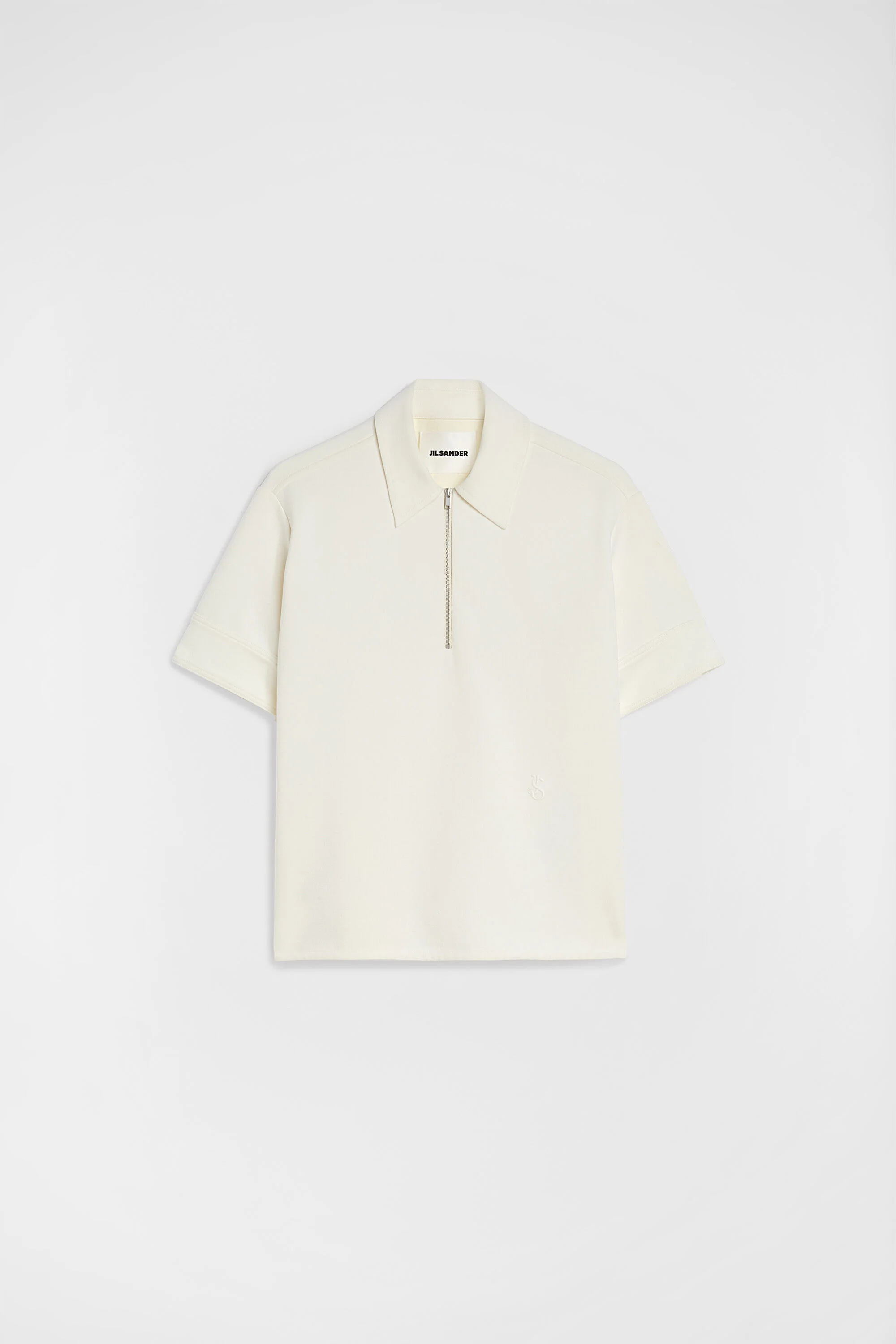 Cotton Blend Polo T-Shirt - 1