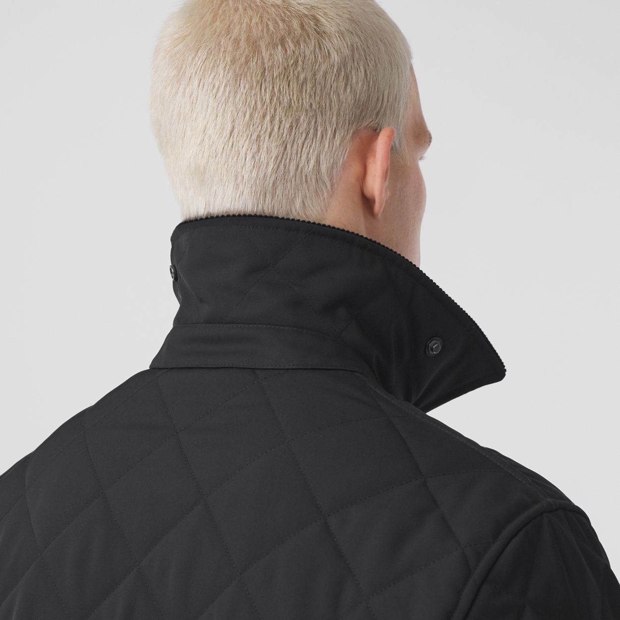 Corduroy Collar Diamond Quilted Barn Jacket - 6