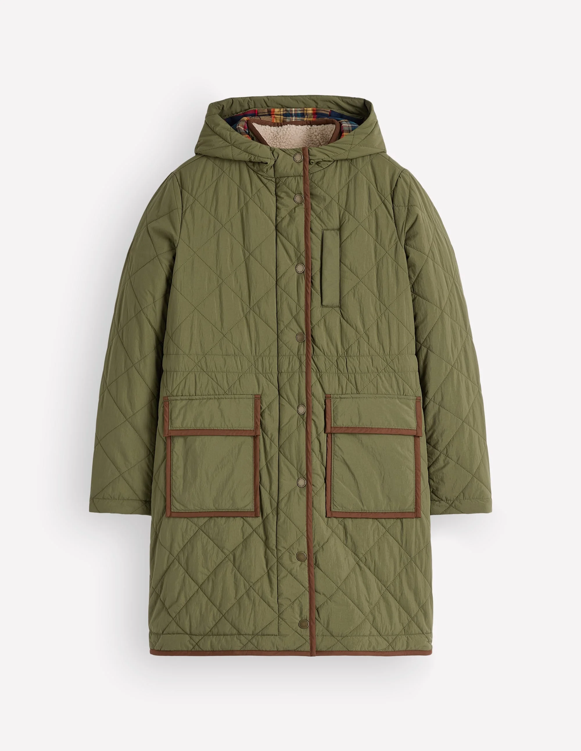 Quilted 4-in-1 Parka-Woodland Green - 1
