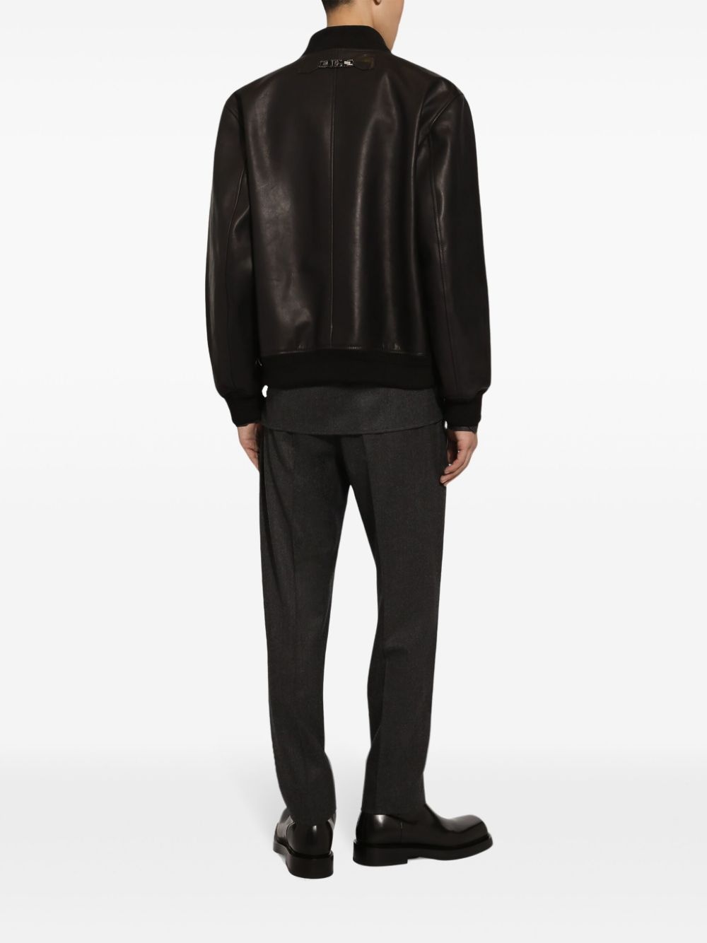 mélange trousers - 4