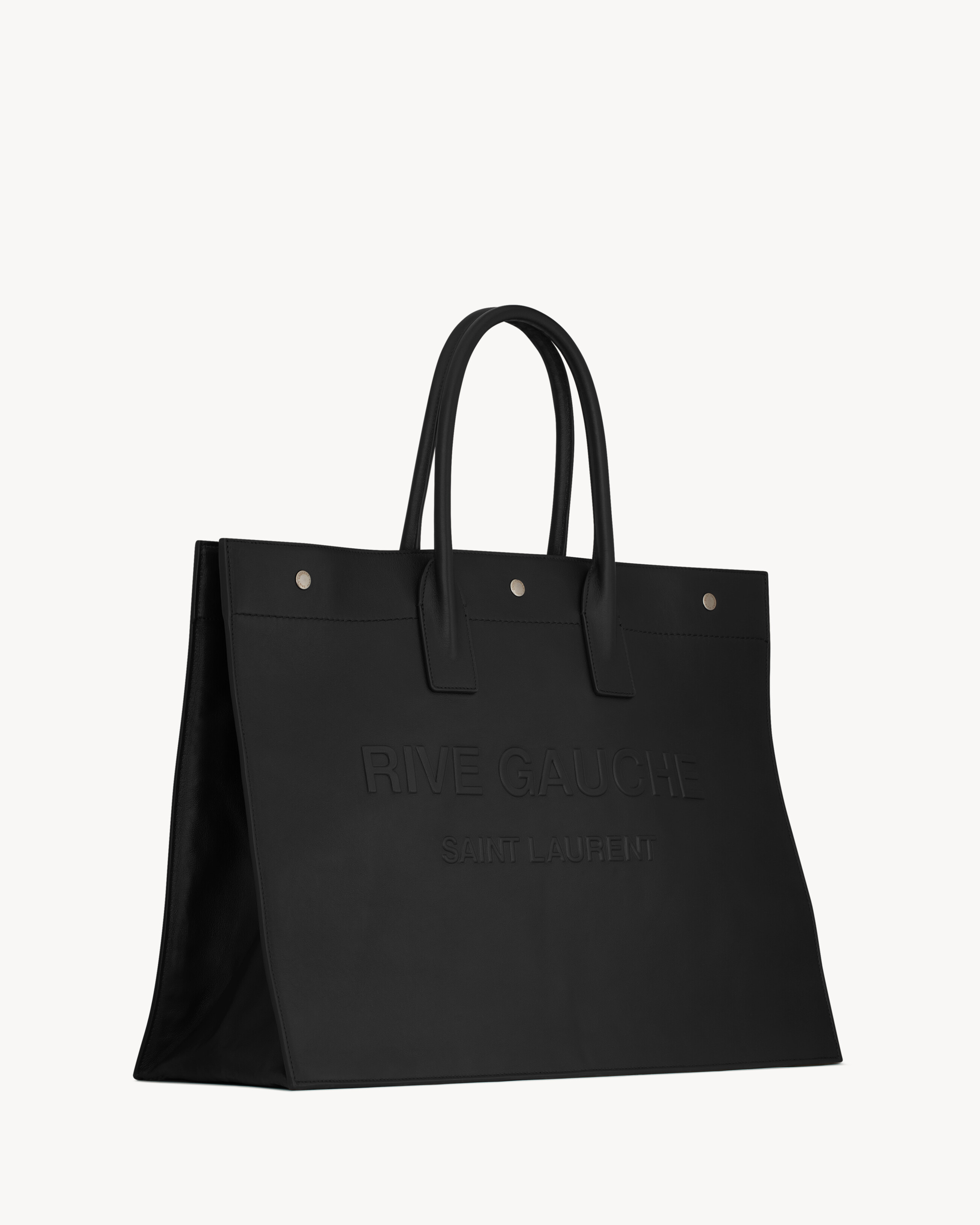 RIVE GAUCHE LARGE TOTE BAG IN SMOOTH LEATHER - 5