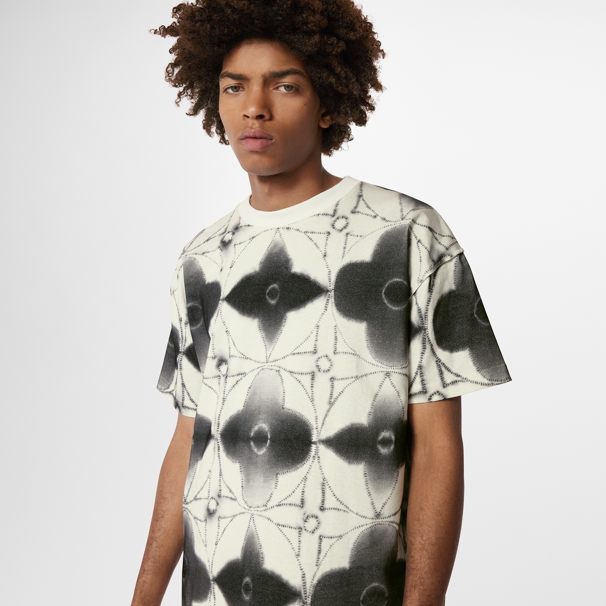 Printed Shibori Tie-Dye T-Shirt - 4
