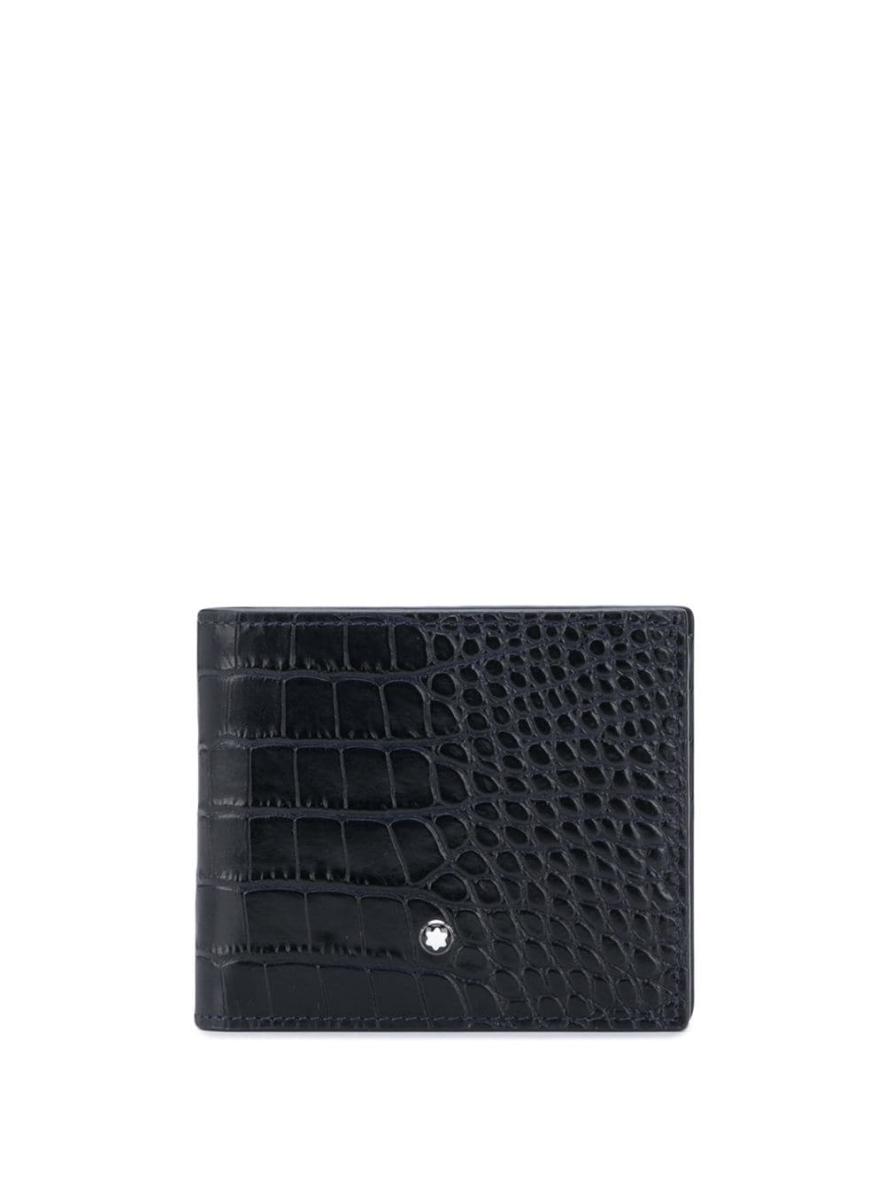 crocodile-embossed bi-fold wallet - 1