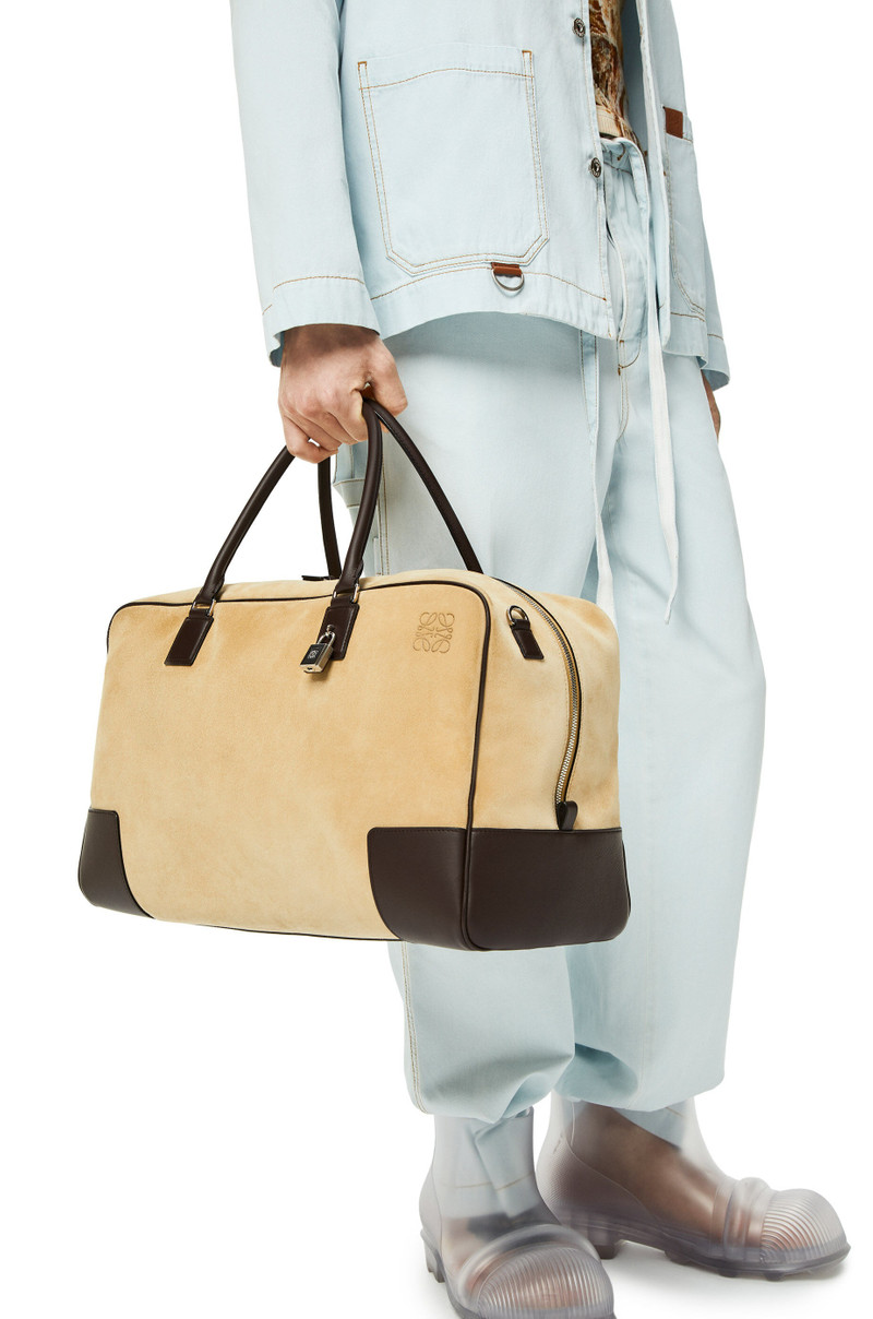 Loewe Amazona 44 bag in suede and calfskin outlook