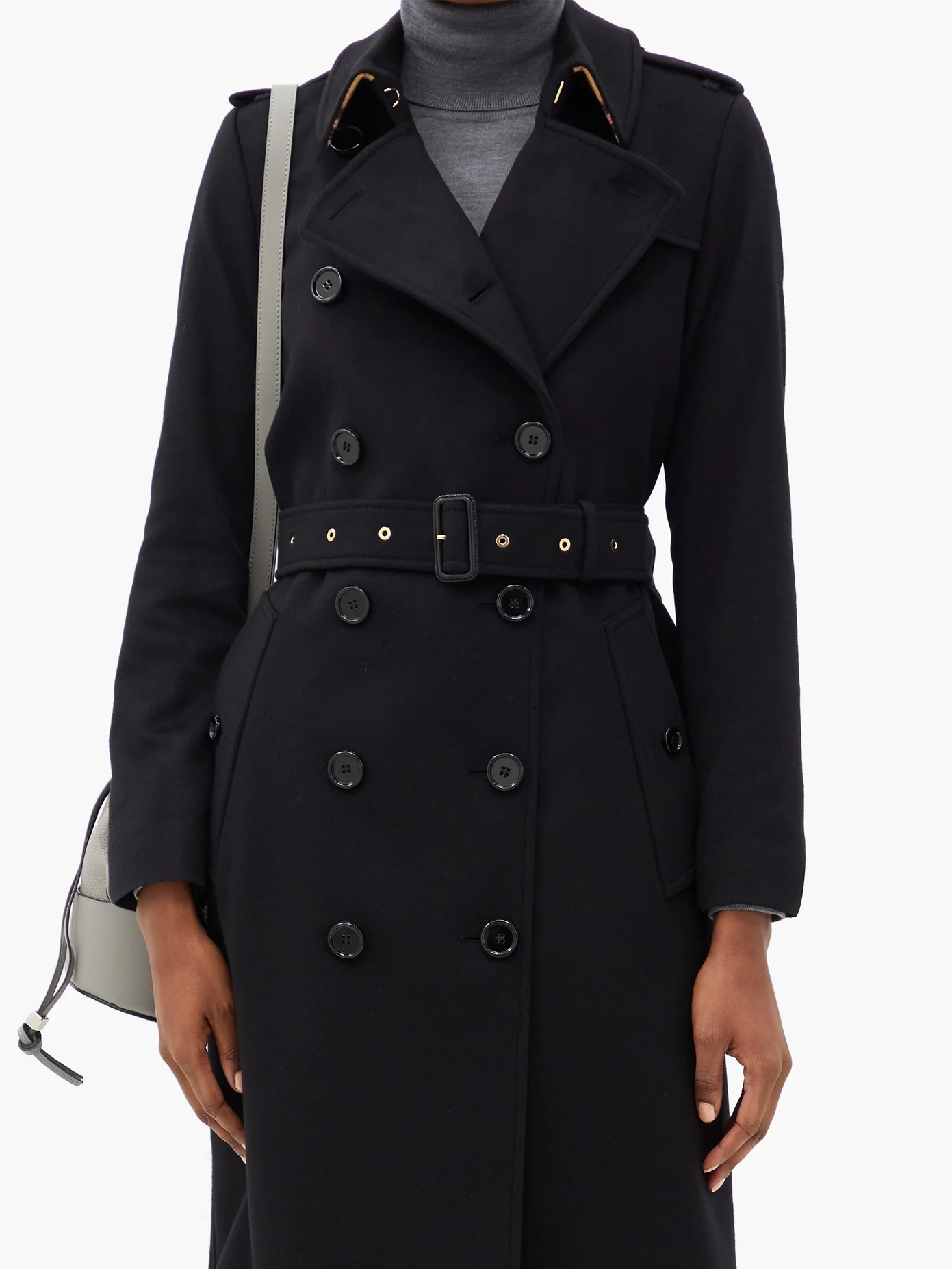 Kensington felted-cashmere trench coat - 6