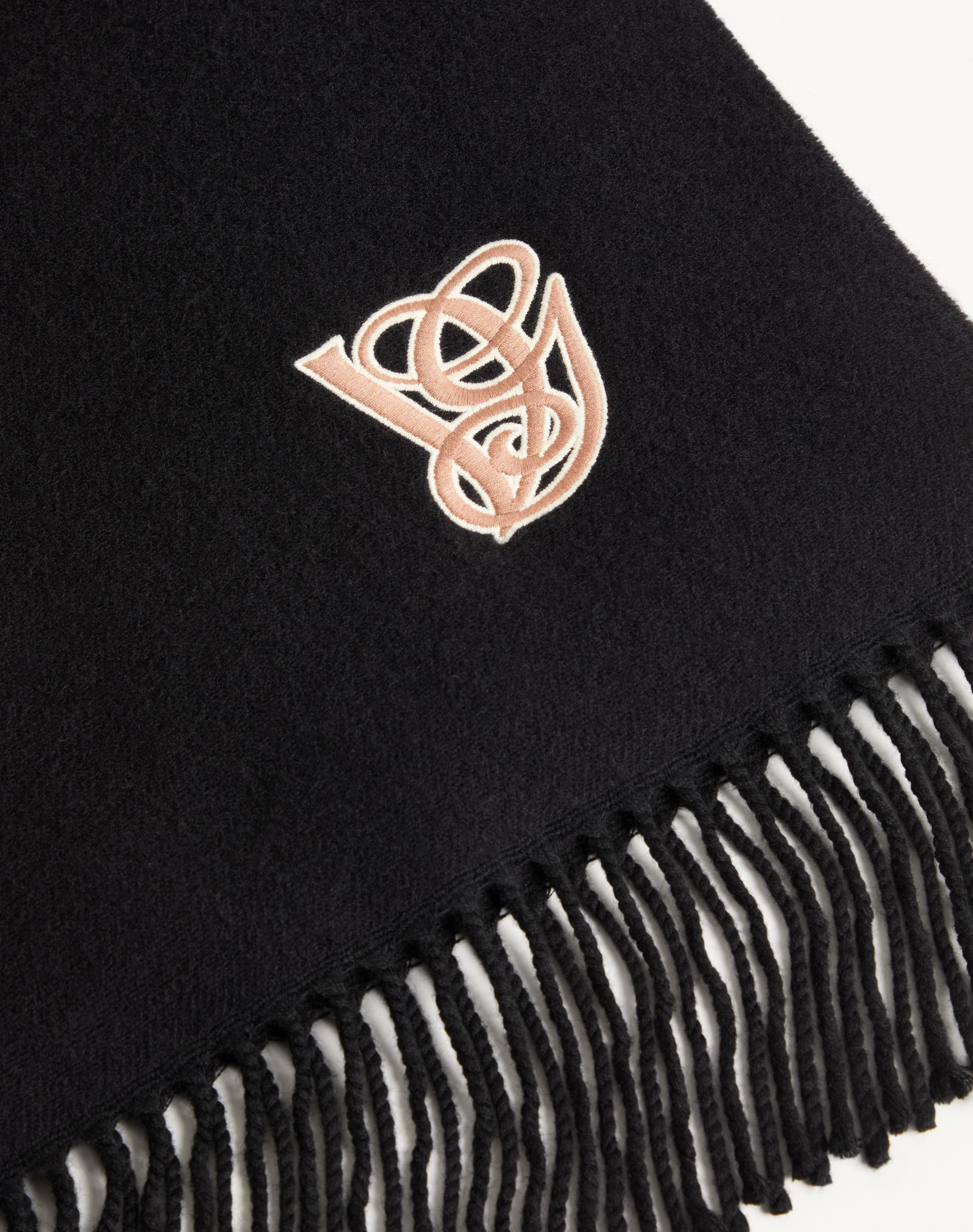 VALENTINO GARAVANI EMBROIDERED WOOL AND CASHMERE SCARF - 3