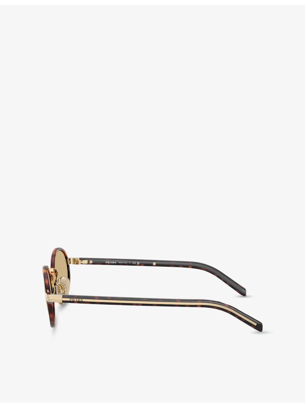 PR B56S Round-Frame Tortoiseshell Metal Sunglasses - 3