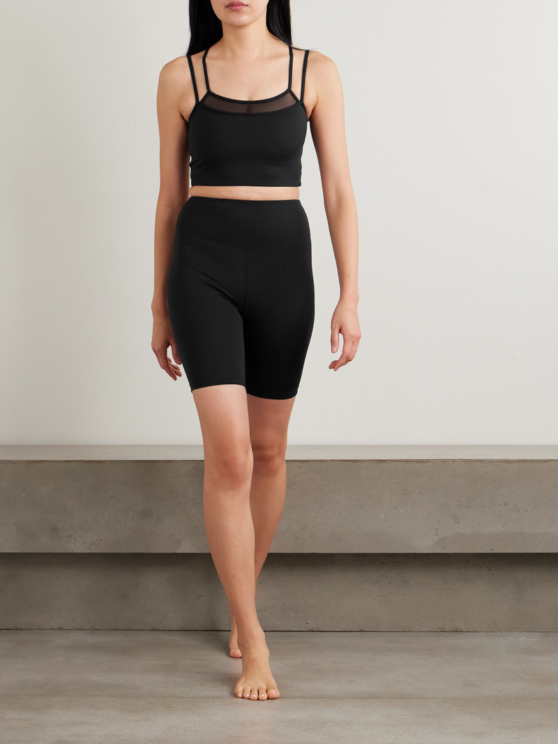ERES Cooper Layered Tulle-trimmed Stretch-jersey Sports Bra outlook