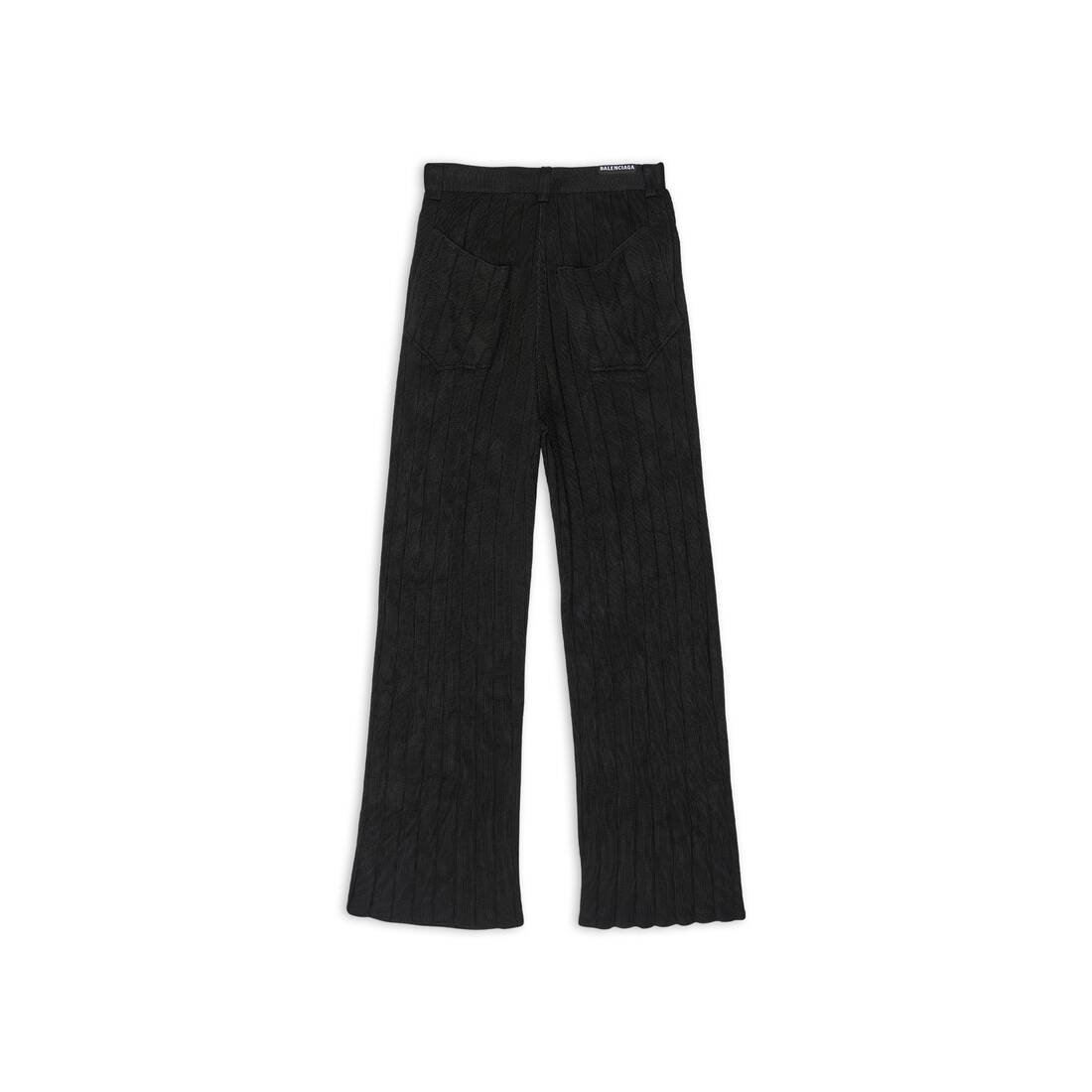 Women's Large Baggy Pants in Black - 5