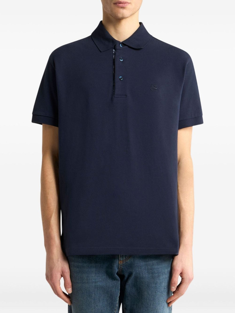 Etro cotton polo shirt outlook