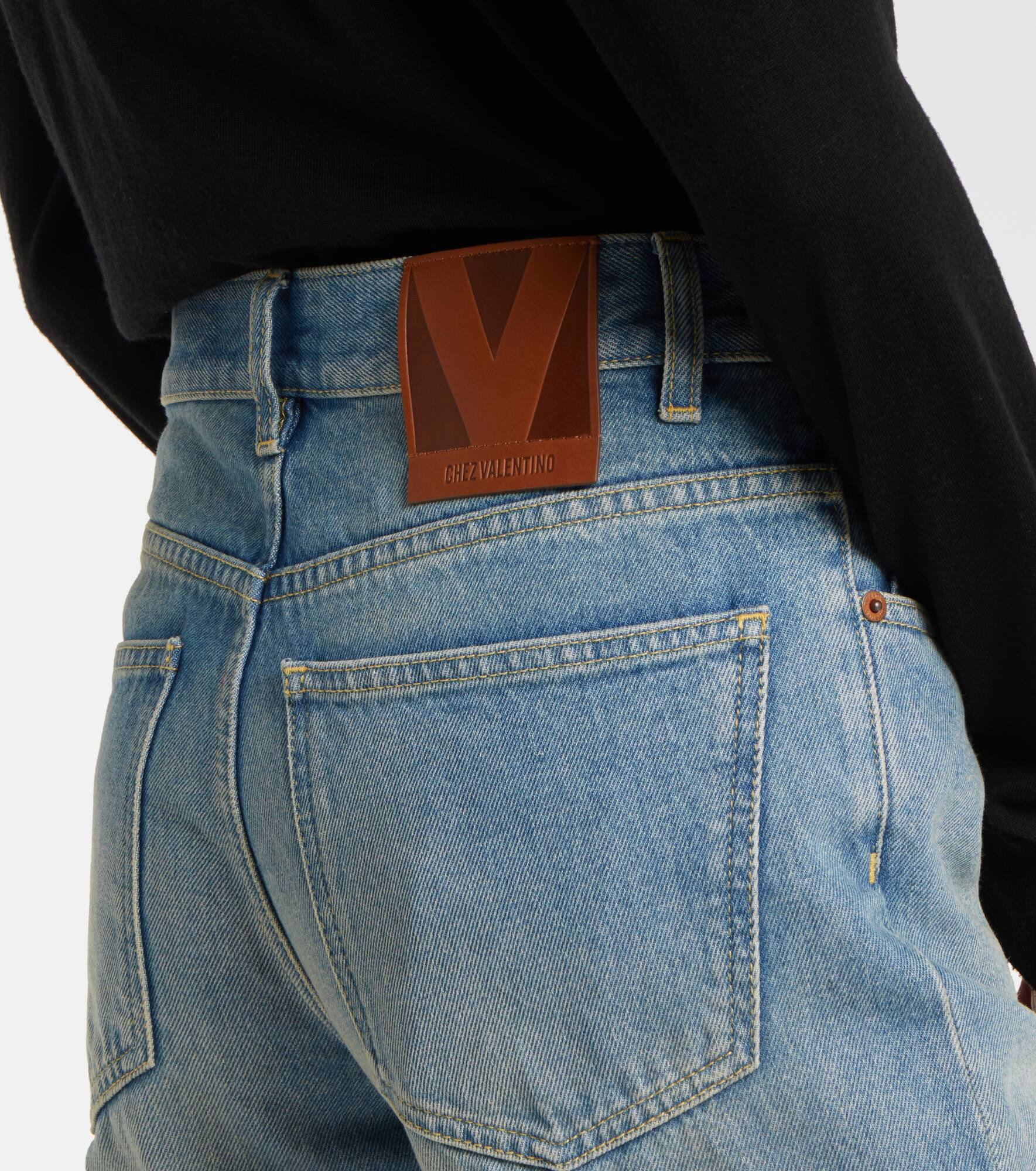 Low-rise wide-leg jeans - 6