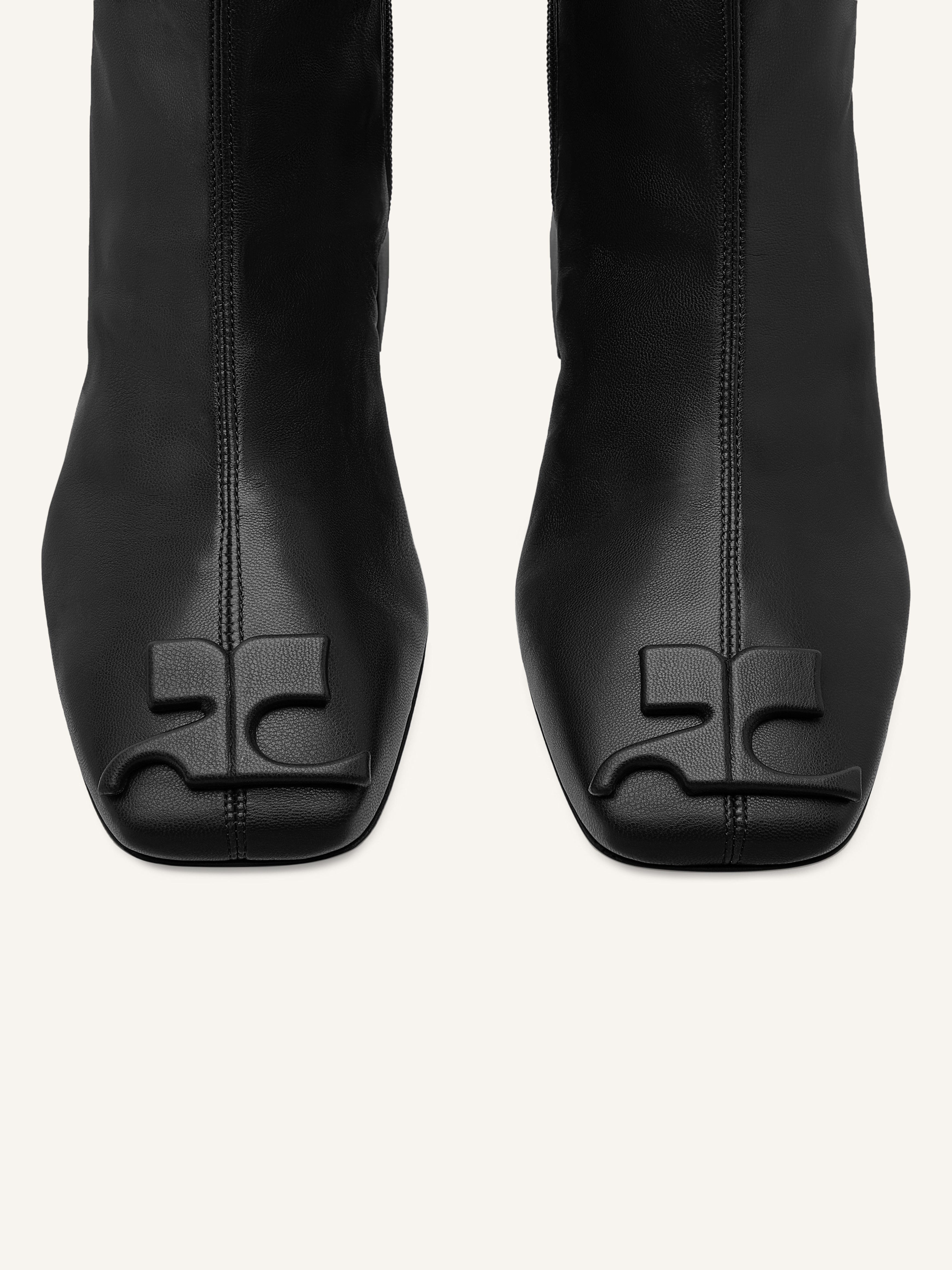 REEDITION STRETCH LEATHER EFFECT BOOTS - 4