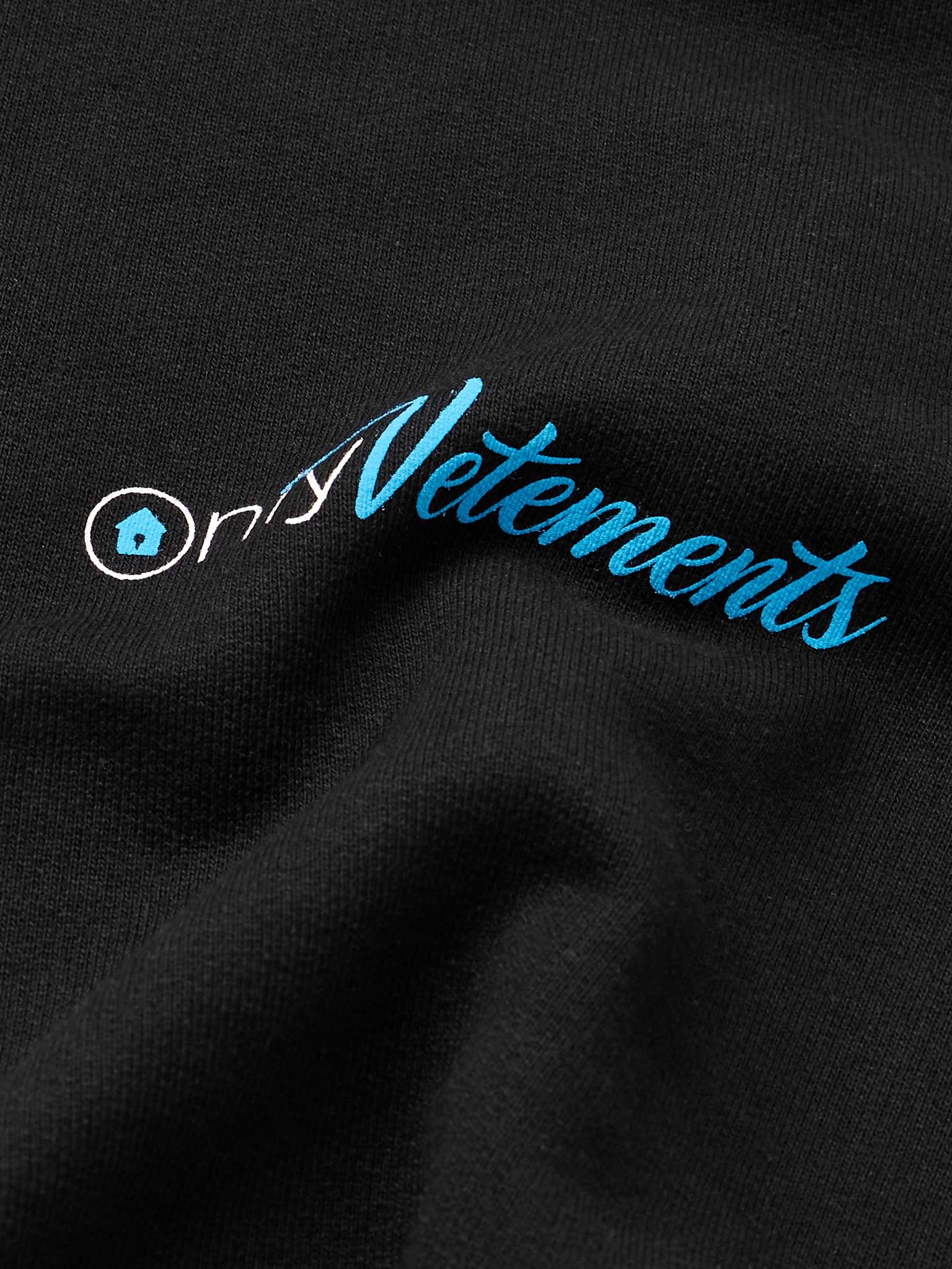 Logo-Print Cotton-Blend Jersey Hoodie - 4