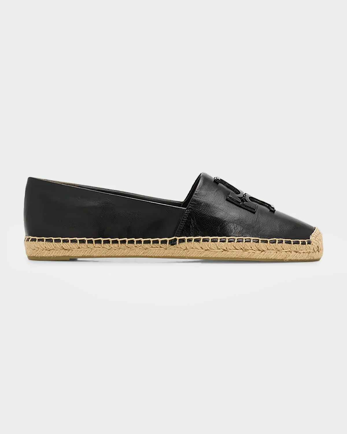 Ines Leather Double T Espadrilles - 1
