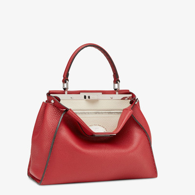 FENDI Red leather bag outlook