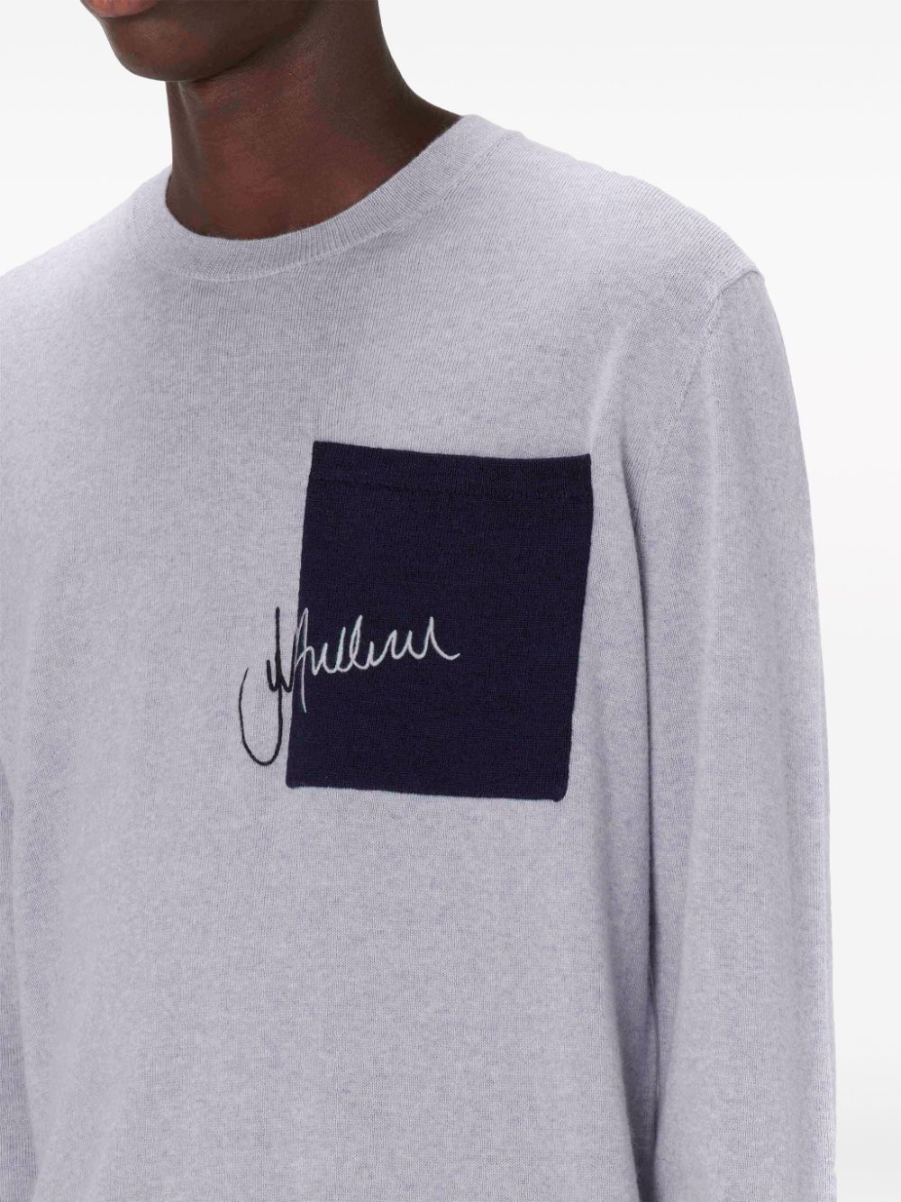 signature pocket crew-neck jumper - 4