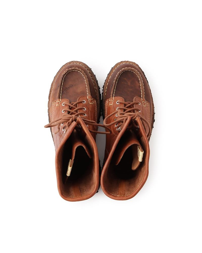 visvim SCOUT MOC BOOTS HI-FOLK BROWN outlook