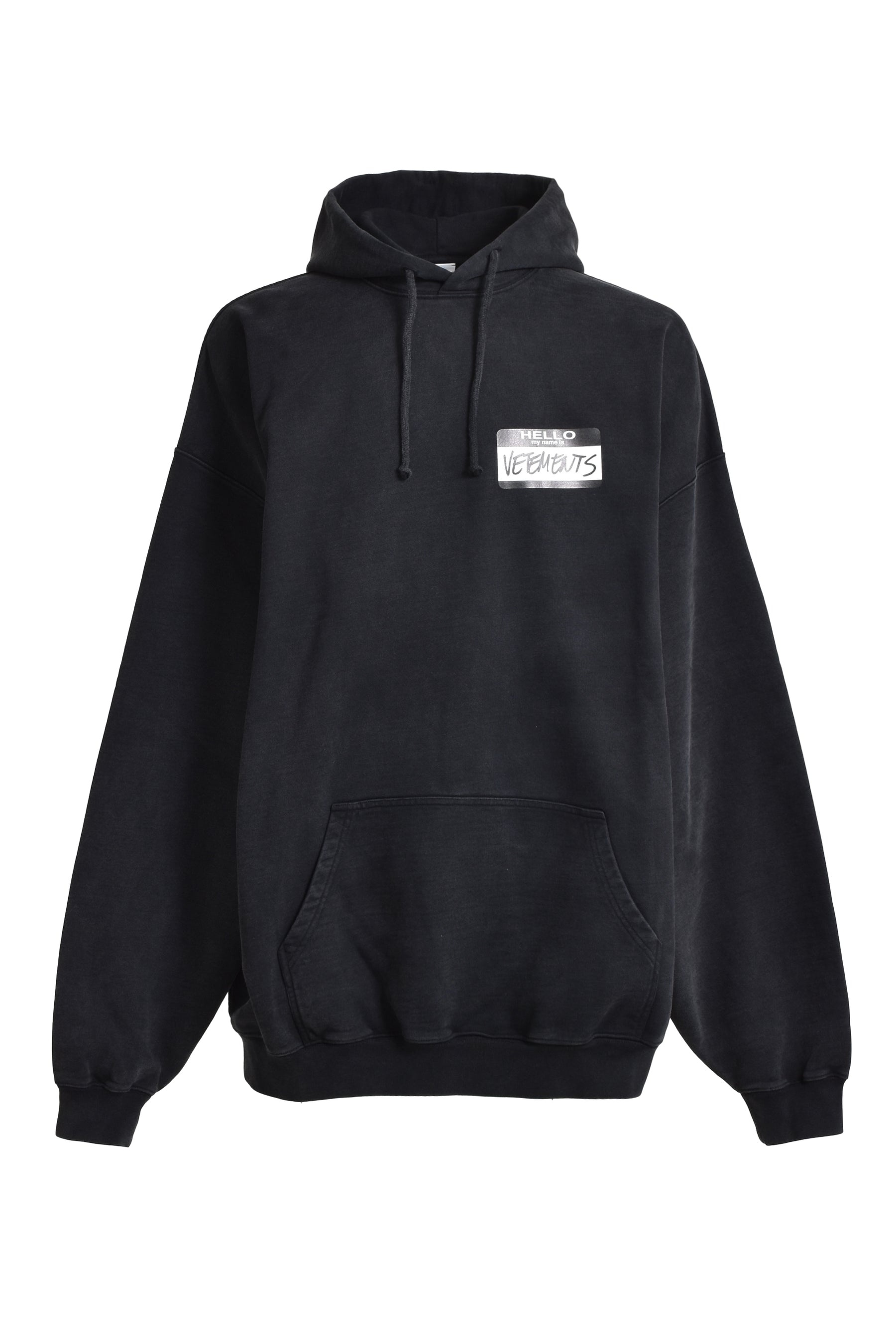 【VETEMENTS】ブラック My Name Is Vetements フーディ VETEMENTS Black 'My Name Is Vetements' Hoodie Vetements