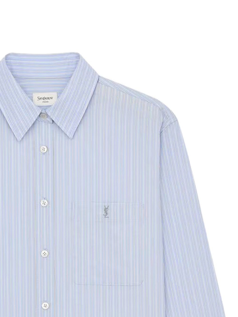 SAINT LAURENT stripe-pattern blouse outlook